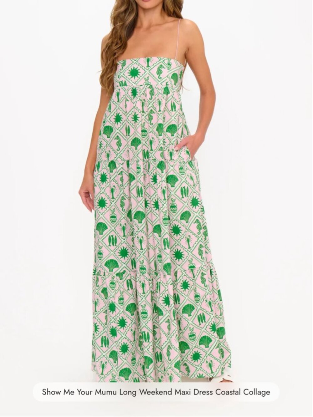 NWT!! Show me your Mumu Long Weekend maxi Dress- Coastal Collage